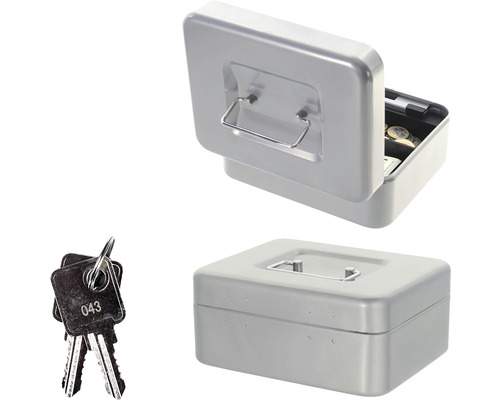 Metallkassette mit Schlüssel