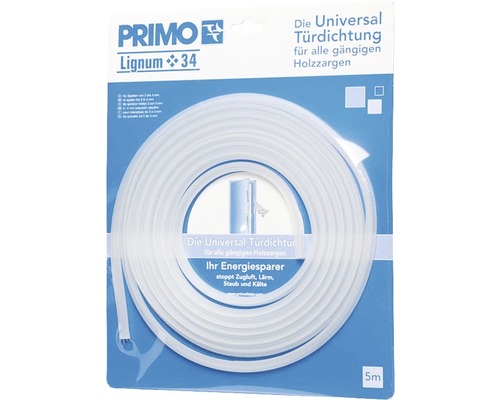 Primo Lignum 34 Universelle Türdichtung für Holzzargen, 5 Meter