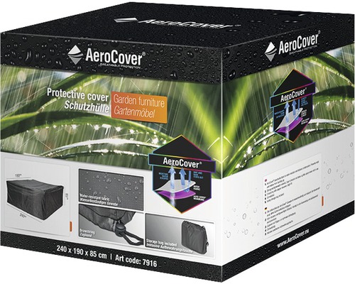 Housse de protection pour ensemble de meubles de jardin 240x190x85 cm Emballage de la housse de protection AeroCover pour meubles de jardin