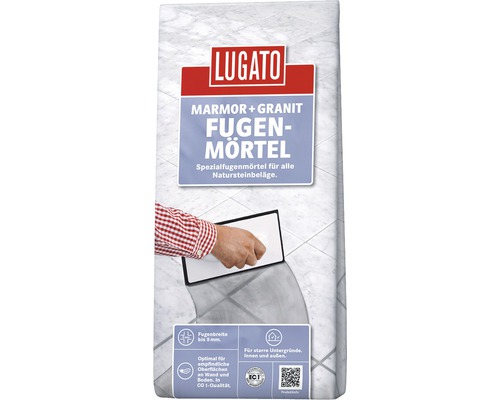 Sac de mortier à joint Lugato Marbre plus Granit
