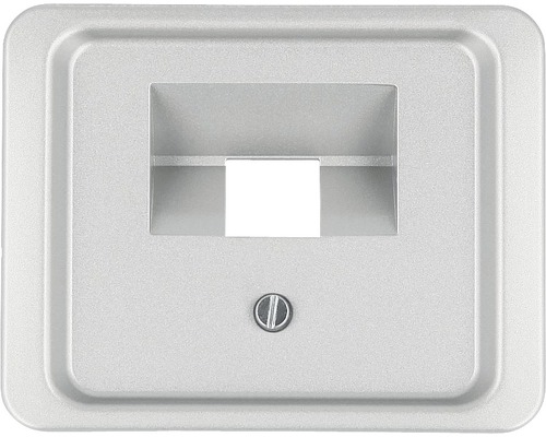 Plaque centrale cache double pour thermostat d'ambiance Busch-Jaeger 1803-266 UAE/ISDN Alpha Exclusiv/Alpha Nea titane