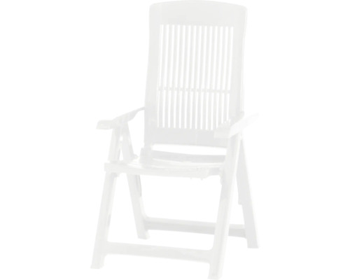Relax fauteuil pliant Tampa plastique, blanc