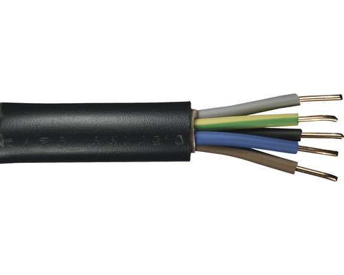 Erdkabel NYY-J 5x1,5 mm² 25 m schwarz Erdkabel NYY-J 5x1,5 mm² 25 m schwarz