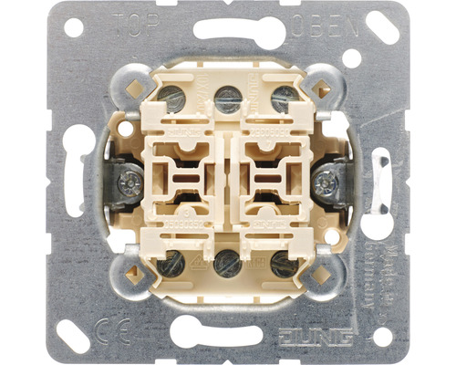 Interrupteur va-et-vient double interrupteur-inverseur Jung 509 U