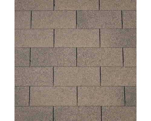 PRECIT Rechteckschindel braun 336 x 777 mm Pack = 2 m² Nahaufnahme von rechteckigen Dachschindeln