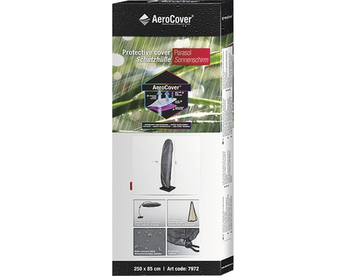 AeroCover Schutzhülle für Sonnenschirm, 250 mal 85 Zentimeter