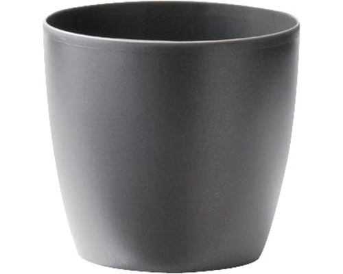 Cache-pot elho Brussels en plastique Ø 35 h 32 cm anthracite avec roulettes