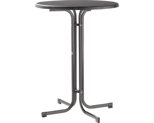 Table haute Sieger Mecalit Ø 86 h 112 cm gris