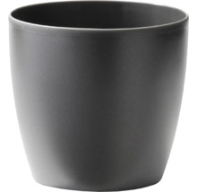 Cache-pot elho Brussels en plastique Ø 35 h 32 cm anthracite avec roulettes