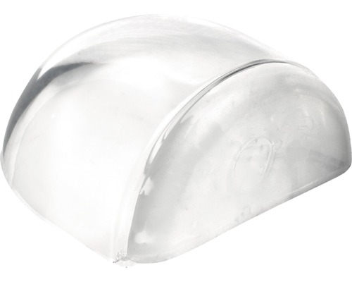 Butoir de porte autocollant 41x42 mm transparent Butoir de porte demi-rond en plastique