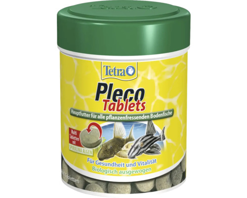 Nourriture en tablettes Tetra Pleco Tablets 275 Tetra Pleco Tablets nourriture principale pour poissons de fond herbivores