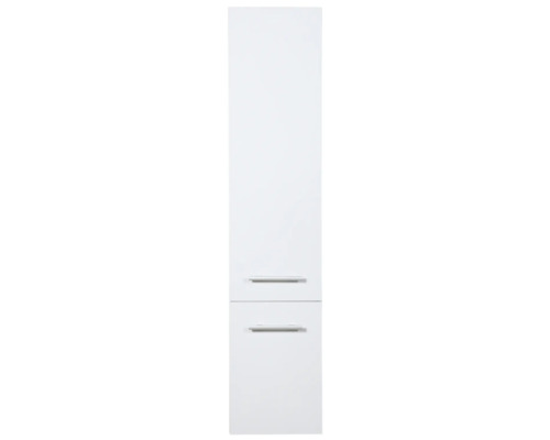 Armoire haute Sanox Stretto couleur de façade blanc à haute brillance brillant 35 x 160 x 35 cm