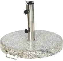 Granit Sonnenschirmständer mit Edelstahlrohr
