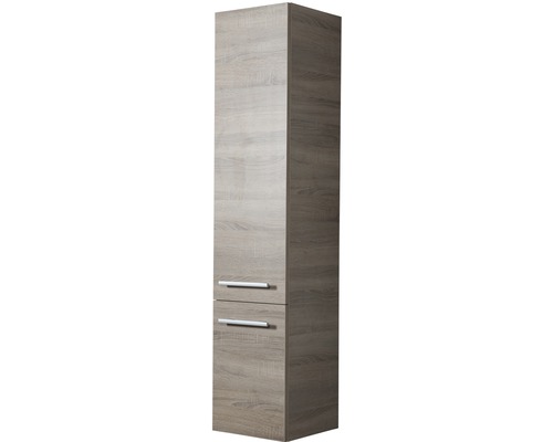 Armoire haute avec deux tiroirs dans la salle de bain