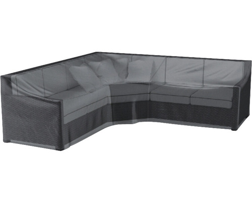 Housse pour salon d''angle en rotin