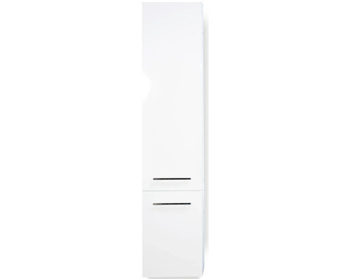 Armoire haute Sanox Straight couleur de façade blanc à haute brillance brillant 35 x 160 x 35 cm