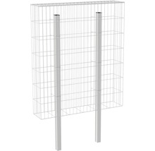 Gabione mit zwei Pfosten