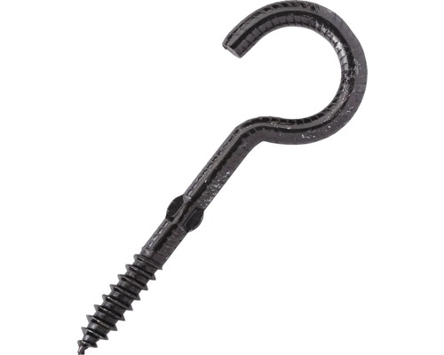 Schraubhaken gebogen rustikal 5x80 mm 25 Stück Schraubhaken