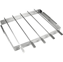 Grillspießhalter aus Metall mit fünf Spießen