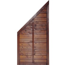Holztür mit Dreiecksform für Gartenhaus