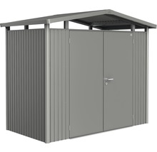 Metall Gerätehaus mit Doppeltür und Satteldach
