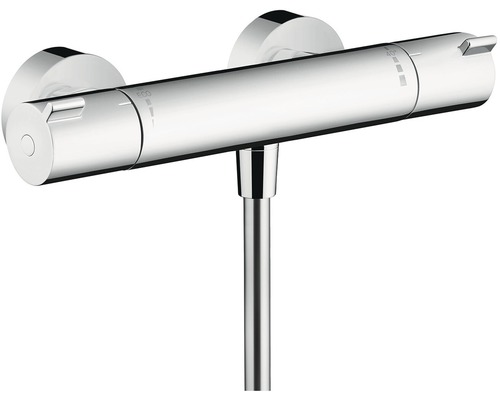 Robinet de douche avec thermostat hansgrohe ECOSTAT 1001 CL chrome 13211000 Mitigeur thermostatique de douche pour montage mural