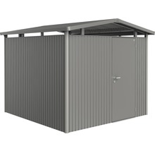 Abri de jardin métallique avec porte et toit