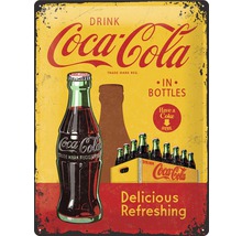 Plaque en métal Coca-Cola Bottles 30x40 cm-thumb-0