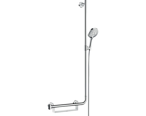 Ensemble barre de douche hansgrohe Raindance Select S 120 3jet chrome brillant longueur de barre 1100 mm 26326000