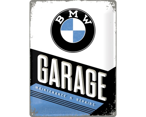 Plaque en métal BMW Garage 30x40 cm