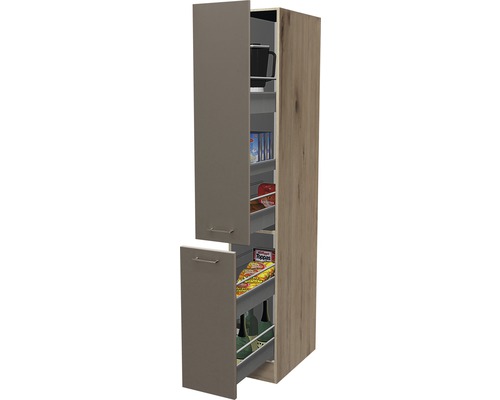 Flex Well Apothekerschrank Riva BxTxH 30x57x200 cm quarzit cubanit matt zerlegt