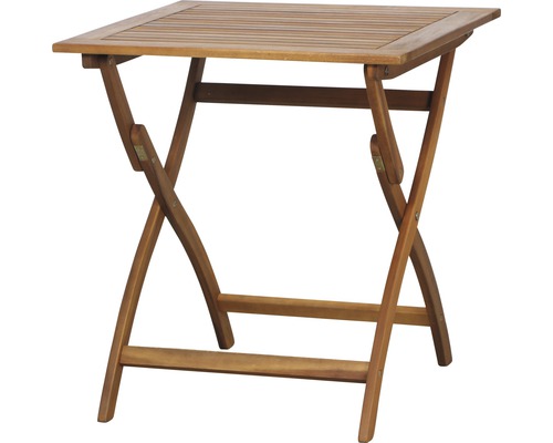 Table rabattable Siena Garden acacia 70x70x74 cm marron