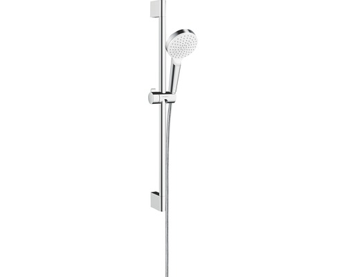 Ensemble de douche hansgrohe Crometta 100 1jet chrome brillant longueur de la barre de douche 669 mm 26533400