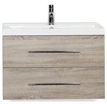 Waschtischunterschrank mit Waschbecken und Armatur