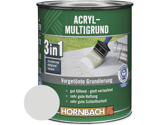 Enduit acrylique multi-supports HORNBACH gris 2 l