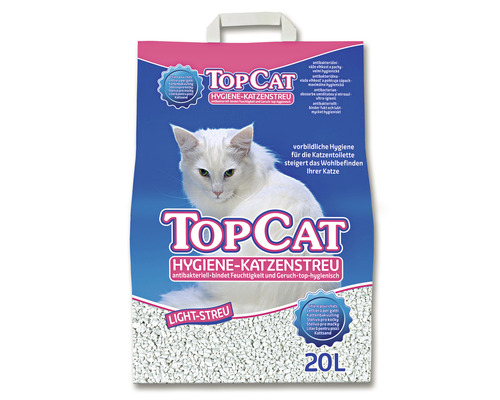 Litière hygiénique TOP CAT 20 l blanc-0