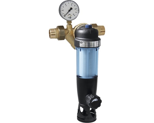 Filtre de rétrolavage SYR Duo DFR DN25 avec réducteur de pression 1" 2314.25.00 Filtre à eau domestique avec manomètre pour la filtration de l''eau potable