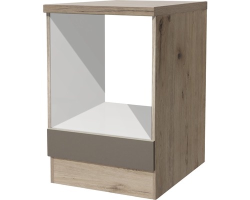 Flex Well Herdumbauschrank Riva BxTxH 60x60x86 cm quarzit cubanit matt zerlegt