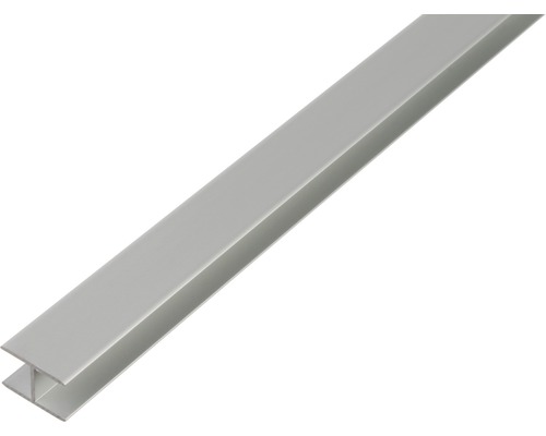 Profilé en H autocollant alu argent anodisé 8,9x20x1,5 mm, 1 m Profilé en H autocollant alu argent anodisé 8,9x20x1,5 mm, 1 m
