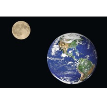 Papier peint panoramique intissé 18316 Earth and Moon 7 pces 350 x 260 cm