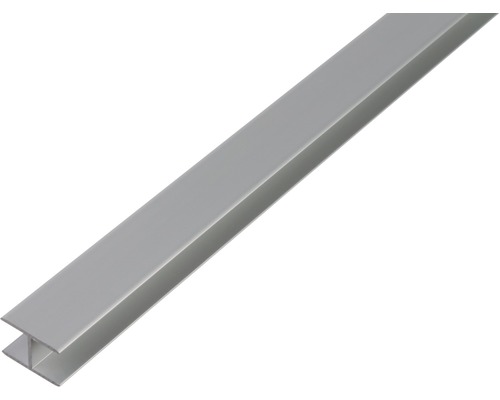 Profilé en H alu argent anodisé 8,9x20x1,5 mm, 2 m