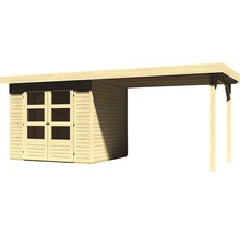 Gartenhaus Karibu Kodiak 3 mit Schleppdach 2,75 m 545 x 238 cm natur