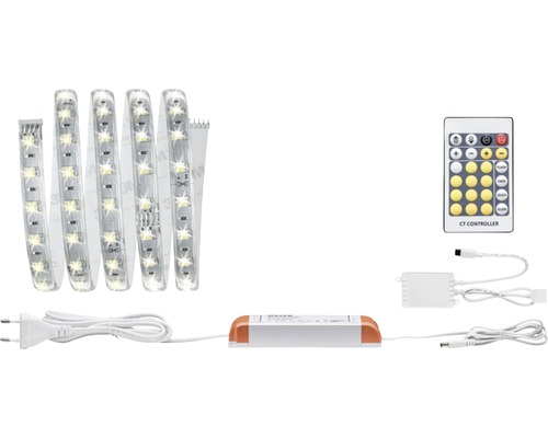 Set de base bande MaxLED prête à l'emploi 1,5 m 720 lm 2700-6500 K Tunnable White 90 LEDs revêtue 24V compatible Smart Home après extension