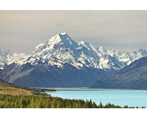 Papier peint panoramique intissé 18319 Mount Cook and Pukaki Lake 7 pces 350 x 260 cm