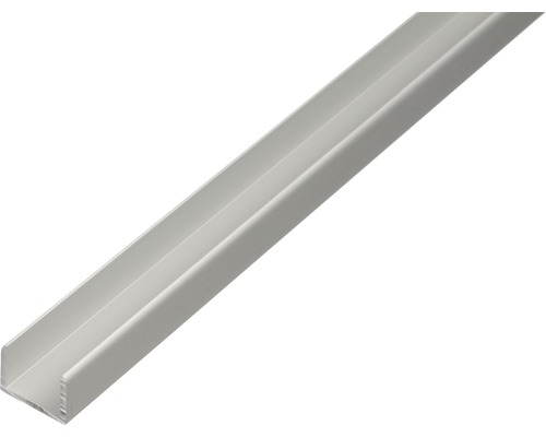 Profilé en U alu argent anodisé 10,9x10x1,5 mm, 1 m Profilé en U en aluminium