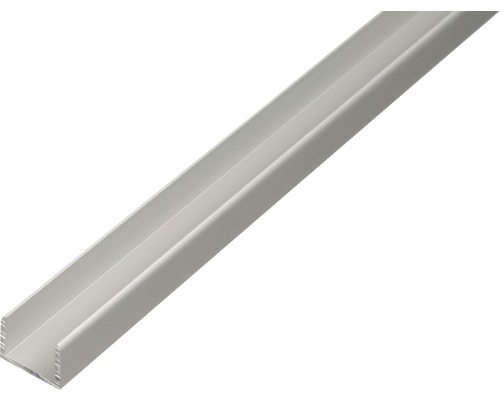 Profilé en U alu argent anodisé 10,9x10x1,5 mm, 2 m