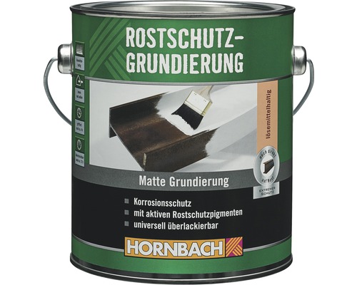 Eimer Rostschutzgrundierung mit Korrosionsschutz und Rostschutzpigmenten von Hornbach
