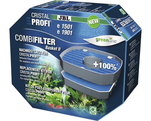 Matériau filtrant JBL Combi Filter Basket II CristalProfi e15/1901-2 JBL Cristal Profi CombiFilter Kit de mise à niveau pour filtre d''aquarium CristalProfi