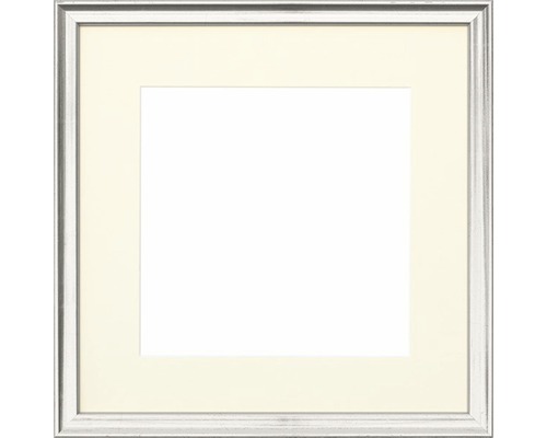 Cadre photo en bois GOLDEN Classic argent 50x50 cm