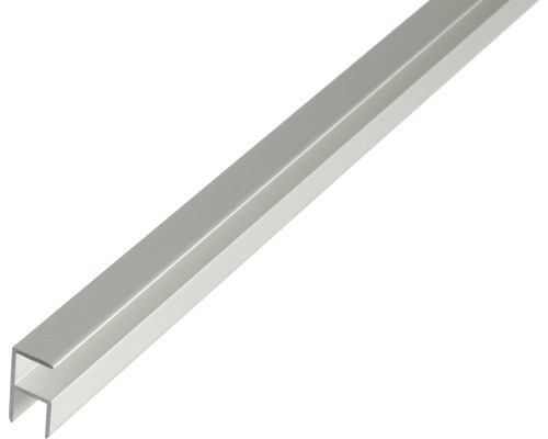 H-Profil selbstklemmend Alu silber eloxiert 12,9x24x1,5 mm, 1 m